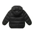 thumbnail image 5 of Spazoro Toddler Girls Puffer Jackets, Fleece Padded Full-Zip Windproof Bear Ear Hood Winter Coat for Kids Black Size 12 Months, 5 of 5