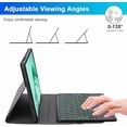 thumbnail image 3 of Funda con Teclado Retroiluminado de 7 Colores con Mouse, Negra para Lenovo Tab P12 Pro 12.7" 2025, 3 of 7