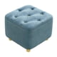 thumbnail image 2 of Taburete Pequeño para Pies, Asiento Acolchado Estable, Almohadillas Inferiores Silenciosas, Taburete Otomano, Reposapiés para Apartamento, Hogar, Sofá azul Soledad Escabel, 2 of 10