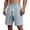 Light Blue, variant on Men’s Baggy Relaxed Fit Jean Shorts Comfort Flex Drawstring Waistband Loose Wide Leg Casual Denim Shorts Dark Blue M