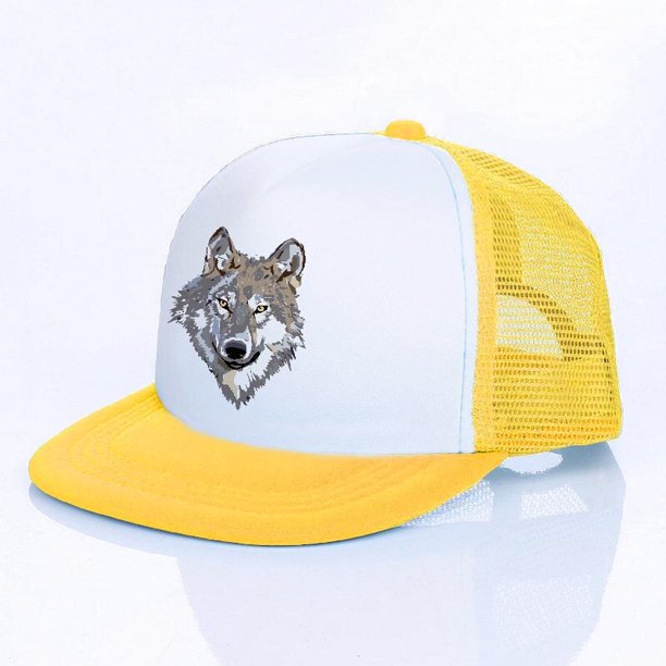 Men's Snapback Caps Summer Breathable Baseball Cap Women Cool Streetwear Wolf Cock Duck Trucker Unisex Hip Hop Hats Male YF12456-60cm Gao Jinjia LED