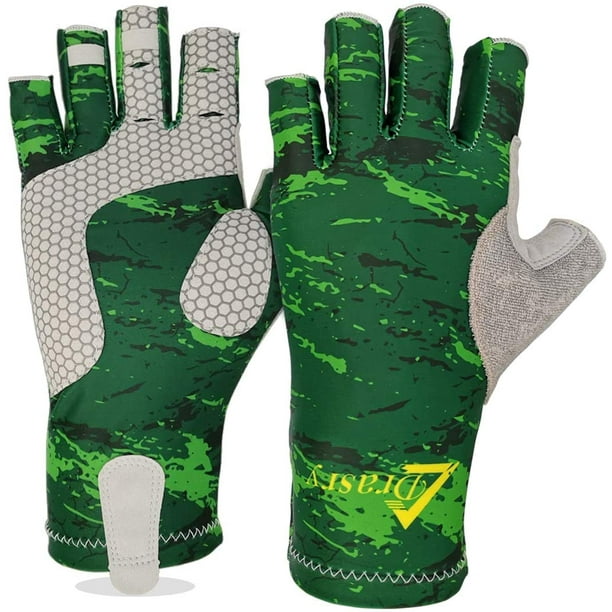 Drasry UV Gloves Fingerless UPF 50+ SPF Sun Protection for Fishing