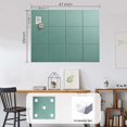 thumbnail image 4 of Tablero de corcho AkuDecor, tamaño grande, 48 x 36 cm, con 12 azulejos de fieltro, 4 of 6