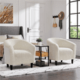 thumbnail image 5 of Renwick Upholstered Boucle Accent Chair for Livingroom, Ivory, 5 of 12