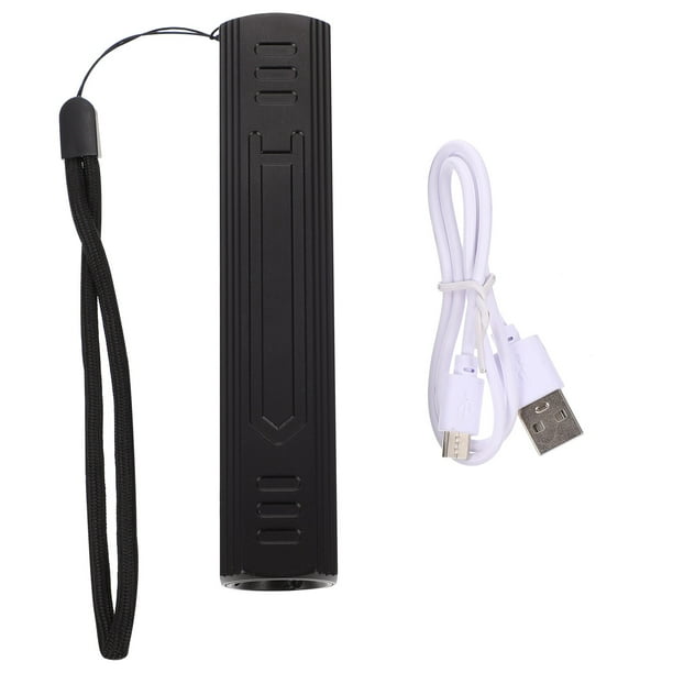 Linterna de luz negra USB recargable 365NM UV LED linterna impermeable