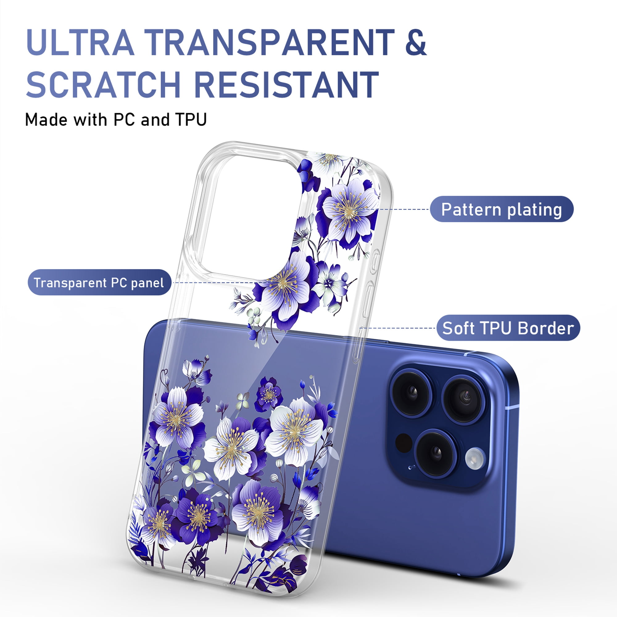 Dteck Case for Samsung Galaxy A53 5G Case Clear with Design Slim