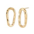 thumbnail image 2 of 304 Stainless Steel Twist Oval Stud Earrings for Women Golden 25.5x13mm Pin: 0.7mm, 2 of 4