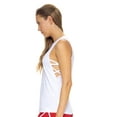 thumbnail image 2 of Expert Brand USA-Made Women's MoCA Cotton Blend Lattice Tank Top, White, 2XL, 2 of 5