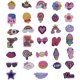 thumbnail image 2 of 33 Uds. Encantos de zapatos,Encantos de zapatos para decoración de zapatos,Encanto de zapatos Crocs,Regalo de fiesta de cumpleaños, 2 of 5