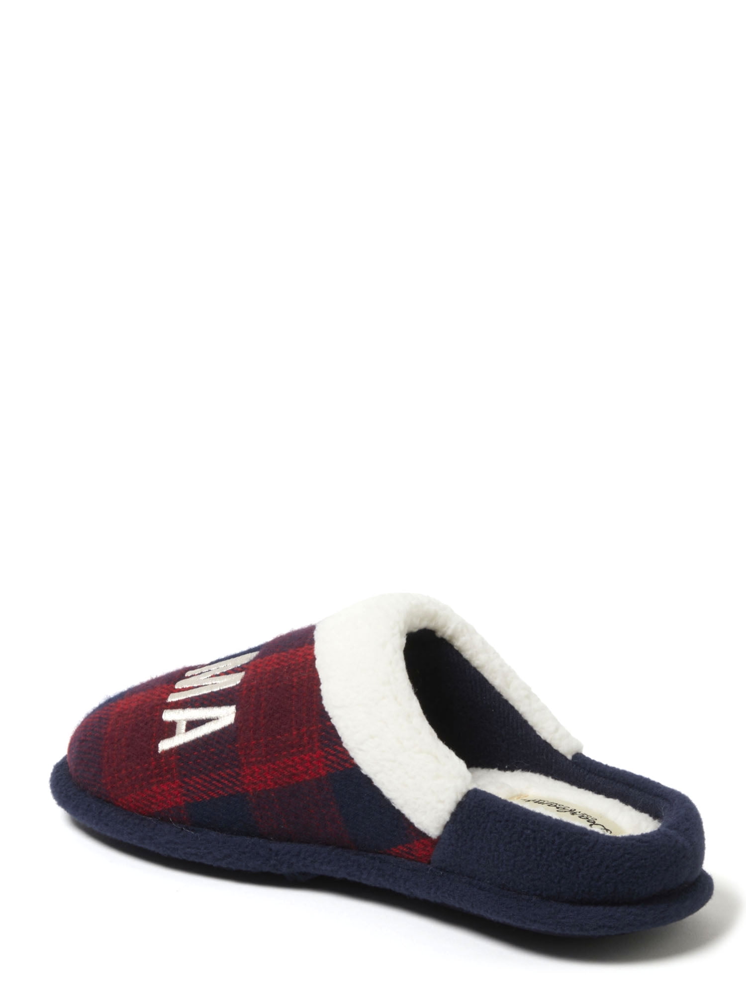 Dearfoams Cozy Comfort Women's Mama Bear Plaid Clog Slippers