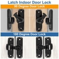thumbnail image 4 of Bgsha Sliding Gate Barn Door Lock Hook Latch Bolt Stainless Steel for Window Cabinet, 4 of 9