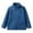 Blue, variant on Autumn Winter Solid Color Stand-Up Collar Zip-Up Jacket for Boys and Girls Ages 18 Months to 17 Years - Warm and Stylish School Clothes