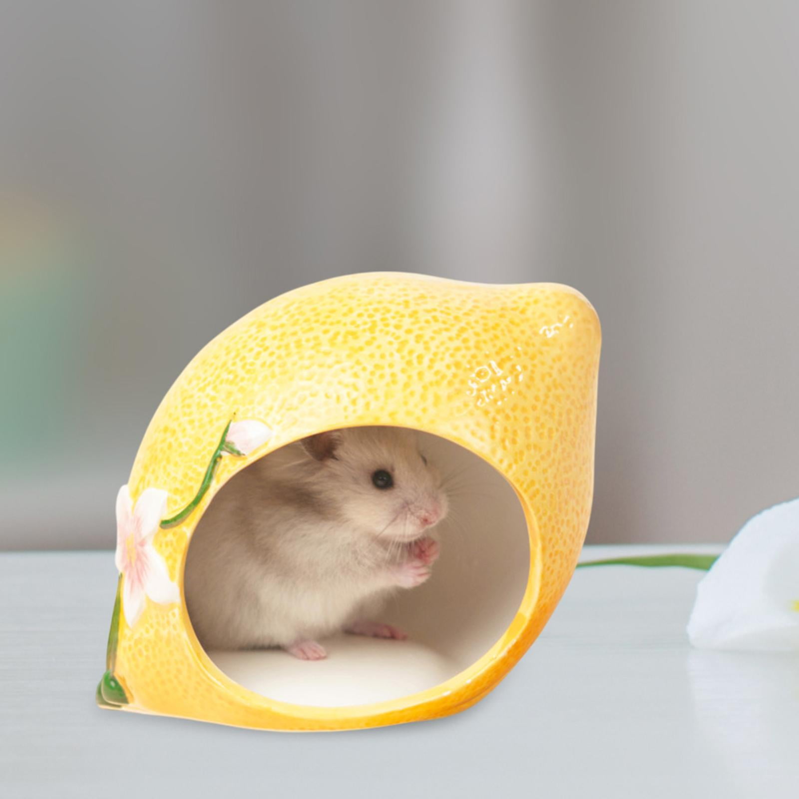 Fzaqwen Hamster House, Caumon Shape Cave Cave Hamster Cage Accessories, Nest Habitat Hut Cage Small Animal Hideout for Petit Hamster Pour Pets De Pets