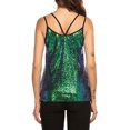 thumbnail image 4 of Viikei Tank Top for Women Sleeveless Tops Plus Size V-Neck Sleeveless Spaghetti Straps Sequin Solid Tank tops Camisole Vest, 4 of 9