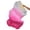 White Pink Rose, variant on 1 Pair(Left and Right) 70.8x35.4in 100% Real Silk Triple-colors Belly Dance Fans Veil Hand Made Belly Dance Fans
