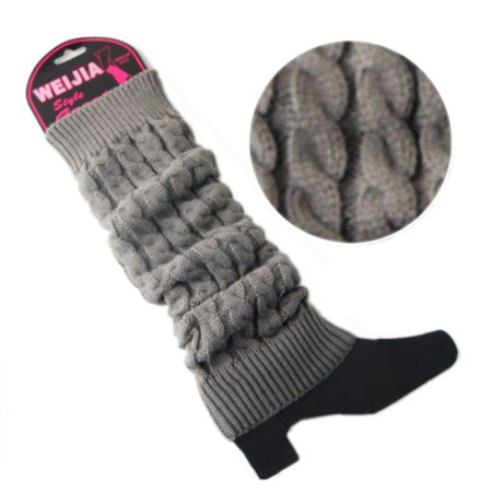 

Lady s Winter Slouch Warm Knit Crochet High Knee Leg Warmers Leggings Boot Socks