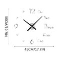 thumbnail image 3 of TIMIFIS Bedroom Decor Frameless DIY Wall Mute Clock 3D Mirror Surface Sticker Home Office Decor Halloween Decorations - Fall, 3 of 3