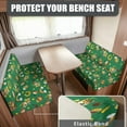 thumbnail image 2 of XYZCANDO Green Hat Dog RV Dinette Cushion Covers St. Patrick's Day Loveseat Slipcovers RV Accessories for Inside 2 Seat Sofa Cover Sofa Slip Covers for 2 Seat Cushion Couch Furniture Covers Green, 2 of 7