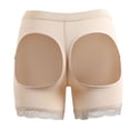 thumbnail image 5 of Bigersell Crotchless Underwear Clearance Cotton Boyshort Underwear Women Period Panty Style P-489 Spandex Thong Panties High Waisted Thong Underwear Briefs High Waist Women's Panties Beige M, 5 of 8