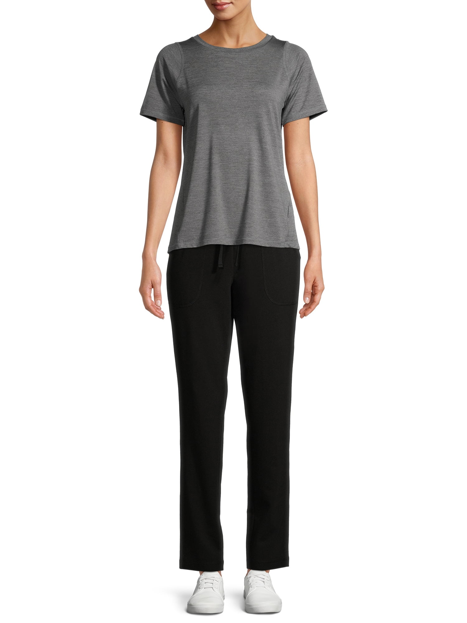 Athletic Works Women's Athleisure Core Knit Pants Available in Regular and  Petite 
