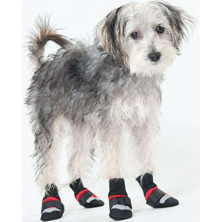 Fashion Pet Lookin Good Extreme All Weather Boots for Dogs, X-Large, Red/black