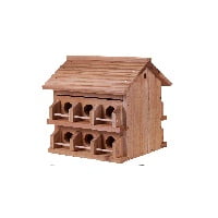 Heath Outdoor Products 12 Room Deluxe Redwood House With Rails