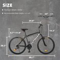 Outroad 26 Inch Mountain Bike, 21Speed/HighCarbon Steel/Aviation