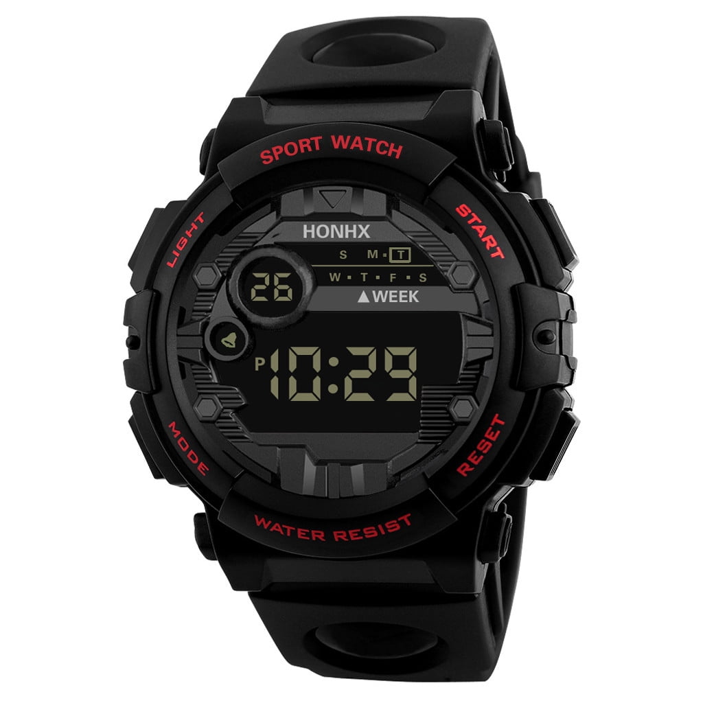 Meitianfacai Mens Watches Luxury Digital LED Watch with Date Outdoor Sport Electronic Watch Fathers Day Gifts Mens Gifts