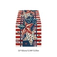 thumbnail image 3 of PEONAVET Patriotic Table Runner, 4th of July Stars and Stripes Table Runner, Americana Star Dining Table Decor for Indoor Outdoor Home Party Decor, 72 ×13 Inch, 3 of 6