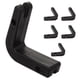 thumbnail image 5 of Juego de 6 ganchos pequeños para almacenar pesas, de plástico, en forma de V, para colgar pesas en la pared, accesorios de almacenamiento para barra de fitness, 5 of 7