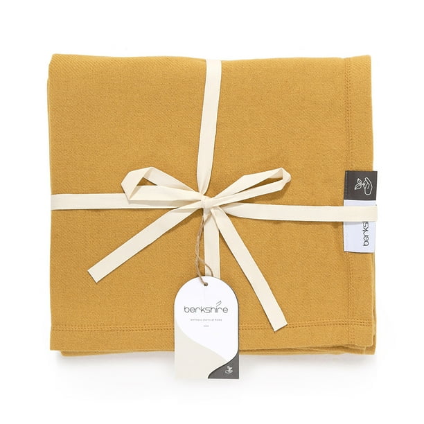 Berkshire New Zealand Merino Wool Throw Blanket, Yellow, Oversized