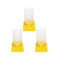 thumbnail image 4 of Dispensador de agua para alimentador de abejas, alimentador de entrada de abejas de plástico, equipo de apicultura, sistema de alimentación líquida (amarillo) (3 piezas), 4 of 5
