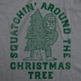 thumbnail image 2 of Mens Funny T Shirts Squatchin Around Christmas Tree Sarcastic Bigfoot Graphic Novelty Xmas Tee for Men Graphic Tees, 2 of 9