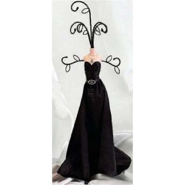 Leeber 51102 18 Pouces Robe de Gala Bijoux Stand & 44; Noir