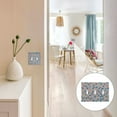 thumbnail image 7 of Yayeee Toggle Light Switch Wall Plate 3-Gang 6.37"x4.48" Decorative Outlet Cover, Small Pink Flower, 7 of 7