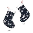 thumbnail image 3 of Salouo Lilies Flowers Print Christmas Stockings,Large Xmas Stocking Set of 1 Holiday and Farmhouse Stocking for Christmas Holiday Party Decoration(17.7*11 Inch), 3 of 7