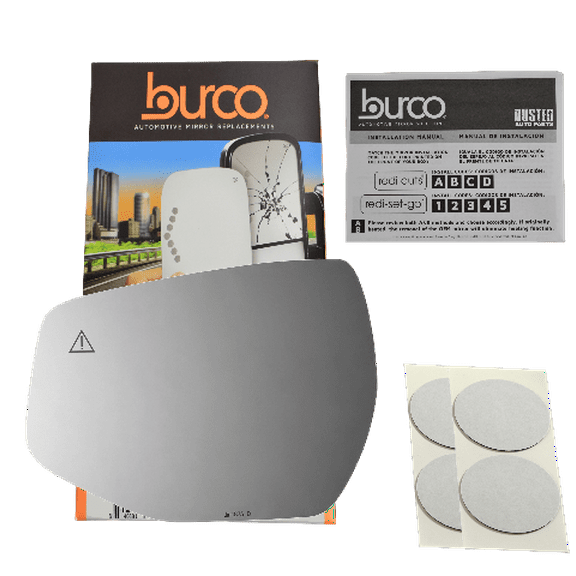 Burco 4875B Driver Side Replacement Mirror Glass w/BlindSpot No Rear Mount, Compatible with 23-23 Kia Sportage