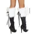 thumbnail image 3 of Milue Leg Warmer Women Faux Furs Fuzzy Long Boots Shoes Cuffs Cover Warm Furry Costume, 3 of 13