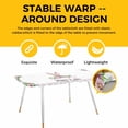thumbnail image 4 of Happy Easter Table Cloths for 8 Foot Rectangle Tables, Spring Watercolor Bunny Flower Leaf Plant Patio Waterproof Elastic Fitted Tablecloths, Washable Rectangular Table Cover for Camping, 4 of 8