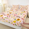 thumbnail image 3 of Feelyou Kid Cartoon Pig Cow Twin Sheet Sets, Farm Animal Theme Bedding, 3-Piece, 3 of 7