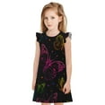 thumbnail image 1 of Balery Butterfly Camisón de princesa para niñas, pijama de algodón con mangas abullonadas, suave y bonito.-Small, 1 of 6