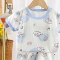 thumbnail image 5 of Zshosam Boys Pajamas Shorts Set 2-Piece Cozy Pajamas for Little/Big Boys Short Sleeves Cool Pjs Set Kid Size 12 18 Months,(Sky Blue 12-18 Months), 5 of 6