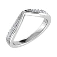 thumbnail image 4 of 14K White Gold 1/10 Ct.Tw. Diamond Chevron Band, 4 of 4