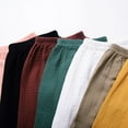 thumbnail image 6 of Kids Toddler Baby Boy Girls Linen Pants Bloomers Loose Jogger Leggings Trousers, 6 of 12