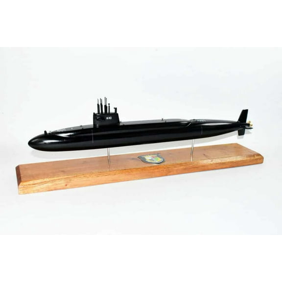 USS John C. Calhoun SSBN-630 Submarine Model,Navy,Scale Model,Mahogany,20 inch,James Madison Class