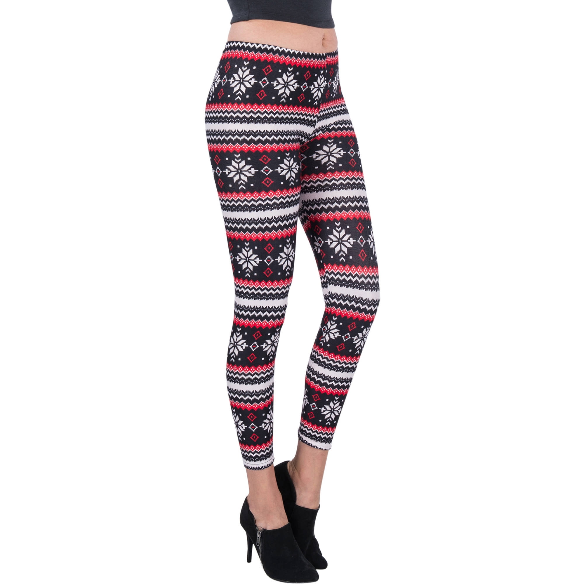 Women's Four Points Design Full Length Stretchy Leggings