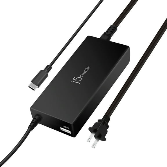 Best seller j5create j5 100w USB-C Super Electronic Charger with Type-A port for MacBook, Nintendo Switch, iPad, iPhone, Android phones, USB-C laptops, JUP2290