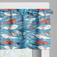 thumbnail image 5 of Ambesonne Narwhal Valance & Curtain, Underwater Life Pattern, 55"x45", Multicolor, 5 of 6