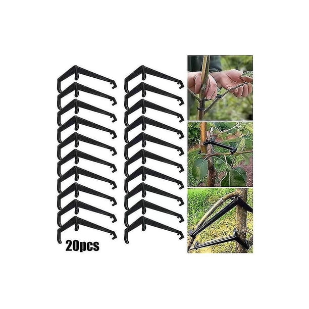 Esparcidor de ramas de árboles esparcidor de ramas de árboles frutales para soportar nuevas ramas plástico negro 20 piezas