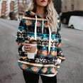 thumbnail image 1 of Women's Fuzzy Hoodies Sport Pullover Hoodie Athletic Cozy Zip Oversized Pockets Hooded Sweatshirt Fleece Hoodies, 1 of 2